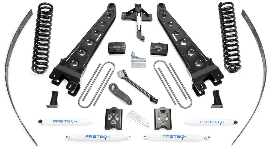 Fabtech 8" Performance Shocks & Radius Arm System with Coils for 05-07 Ford F250 4WD, No Factory Overload