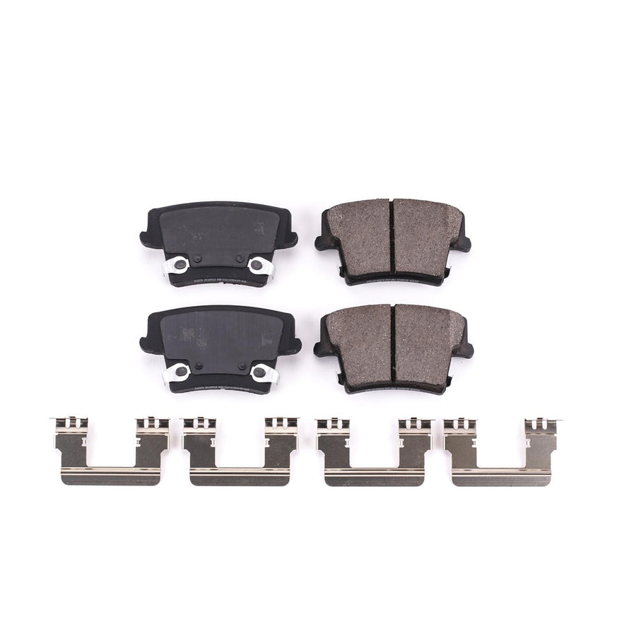 Rear Brake Kit Power Stop For Dodge Charger 2006-14 | Dodge Magnum 2005-08 - Ceramic Brake Pads With Installation Hardware, 17-1057A
