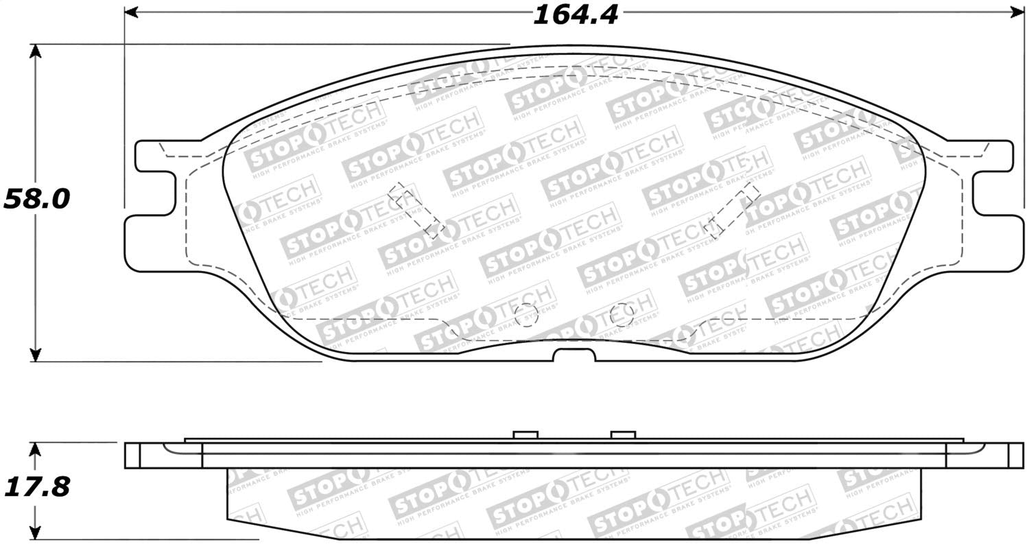 Street Select StopTech Brake Pads 305.08030