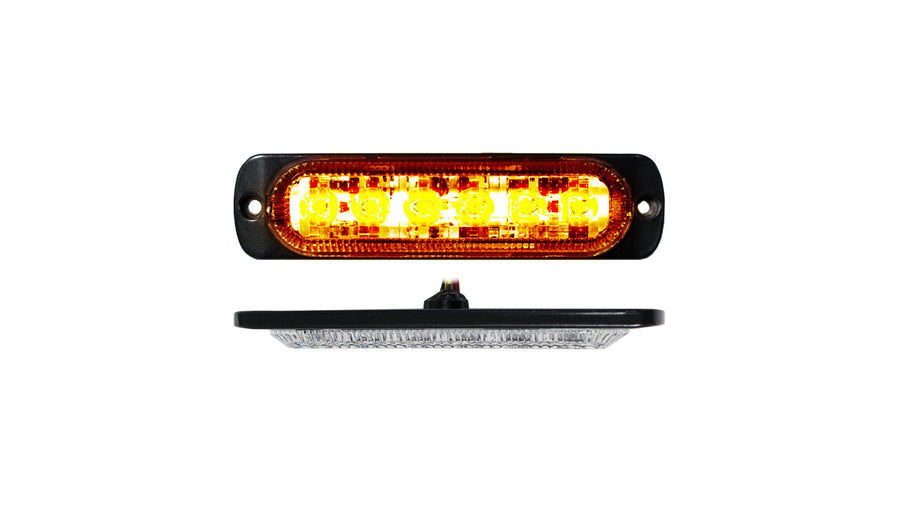 Race Sport 6-LED Amber Marker Strobe Lighting Multiple Flash Pattern, Light Type LED, Lens Color Clear, Included (qty.) 1, Model# RS70016A