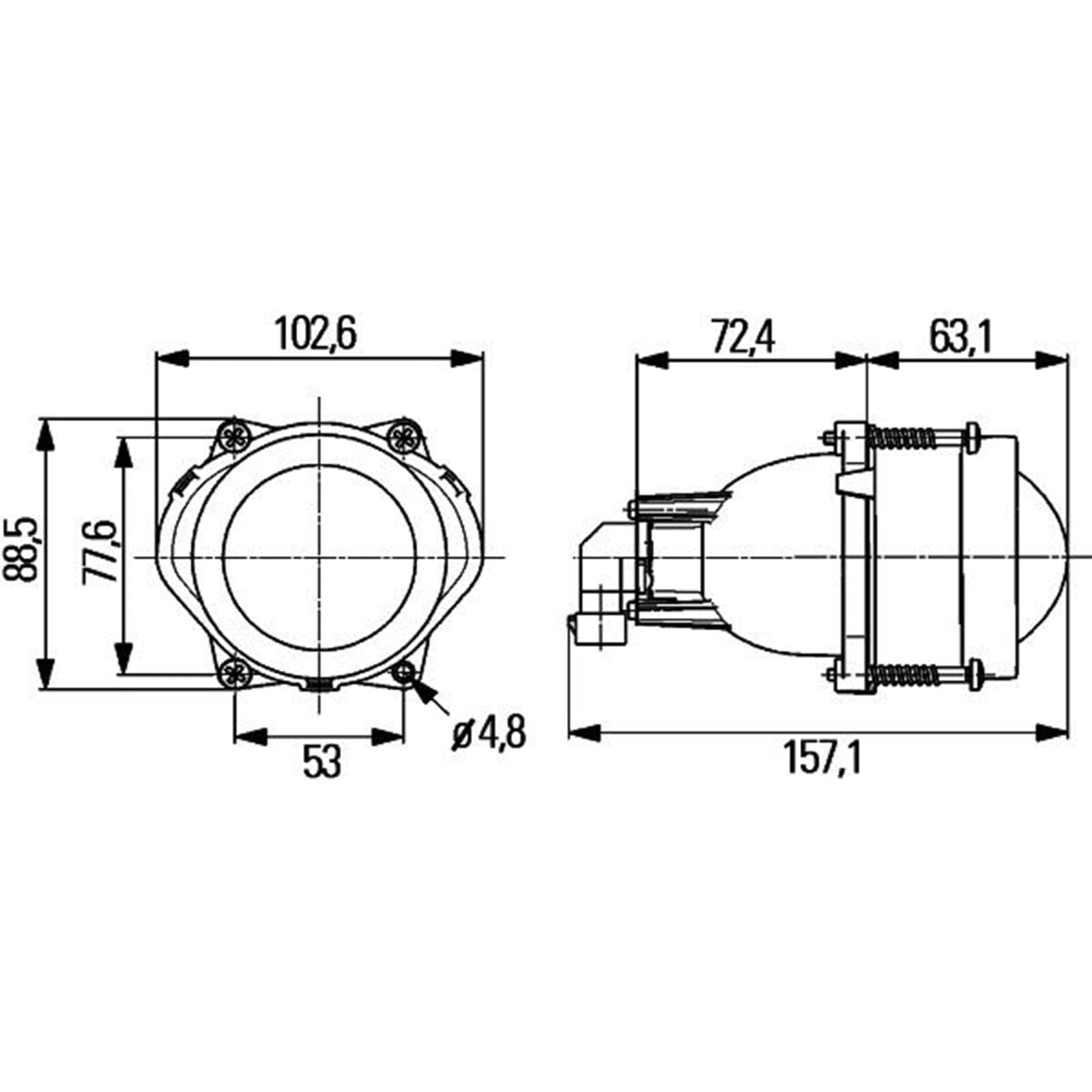 Hella 998570001 Multi Hlmp Module 60 Hb3 Lo Sae M