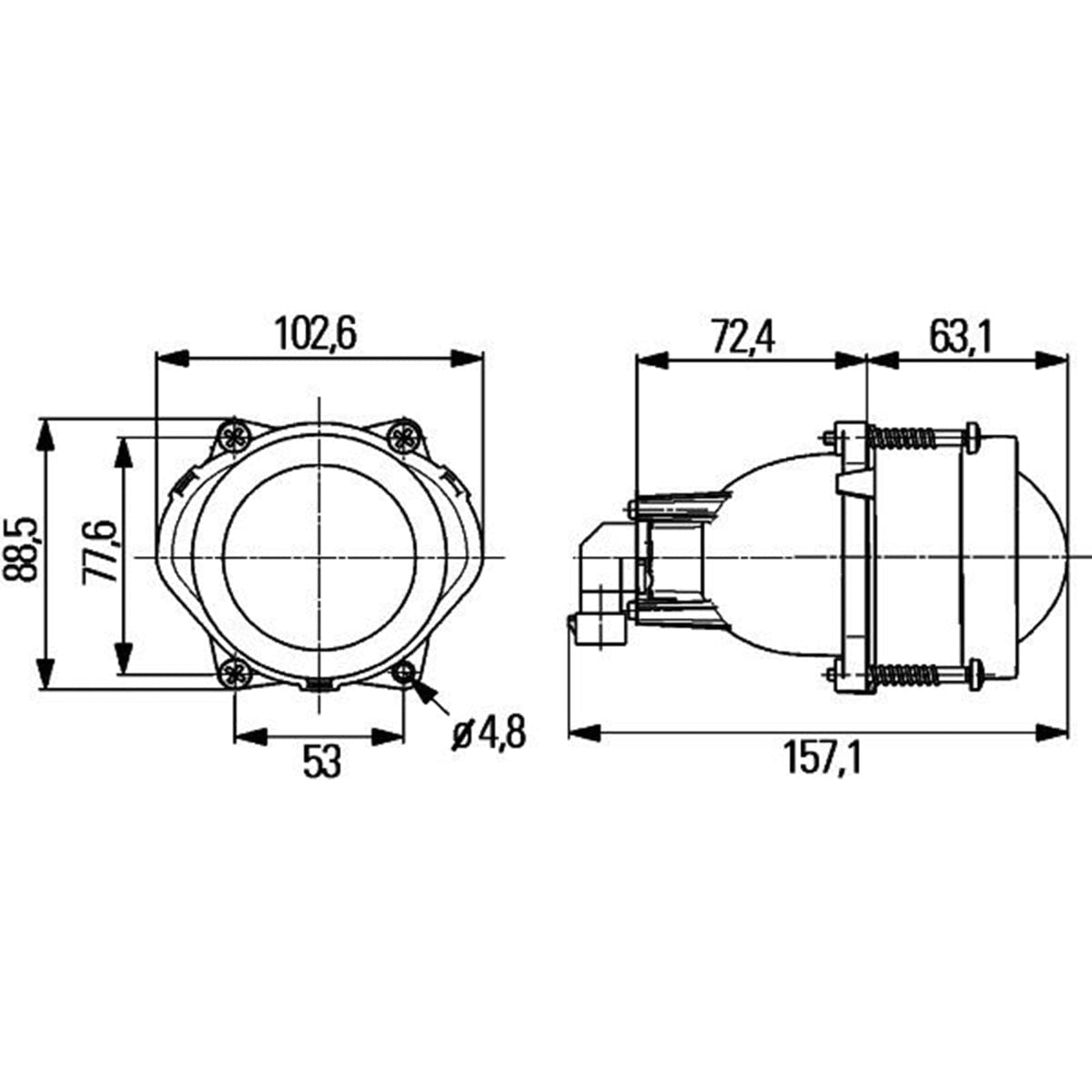 Hella 998570001 Multi Hlmp Module 60 Hb3 Lo Sae M
