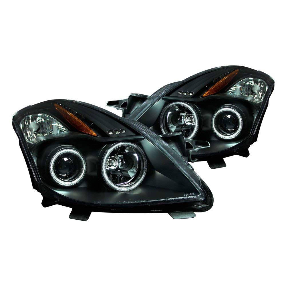 Projector Headlight AnzoUSA 121395 Black/Clear/Amber for Nissan Altima