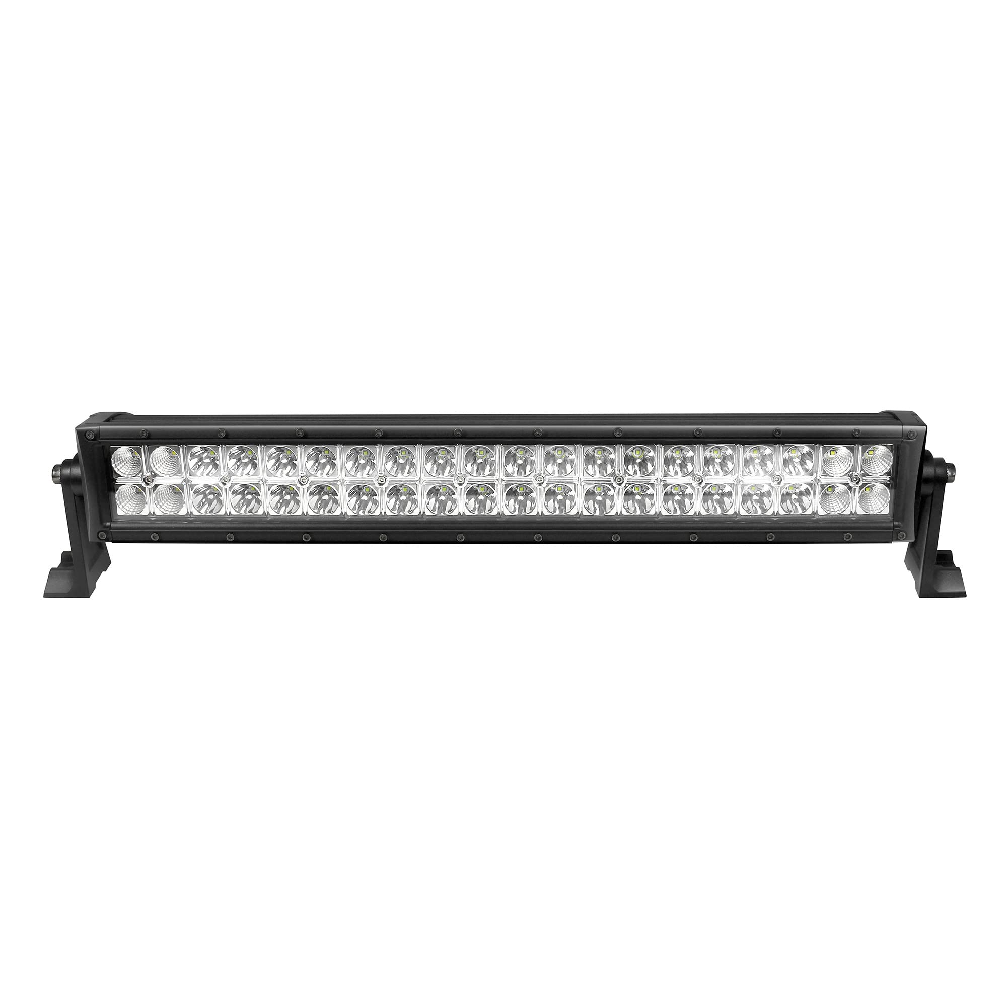 Xplor Lighting: Bright Series Go Rhino 21.5" Double Row LED Light Bar | Side & Track Mount, Aluminum, Black | 751202113CDS