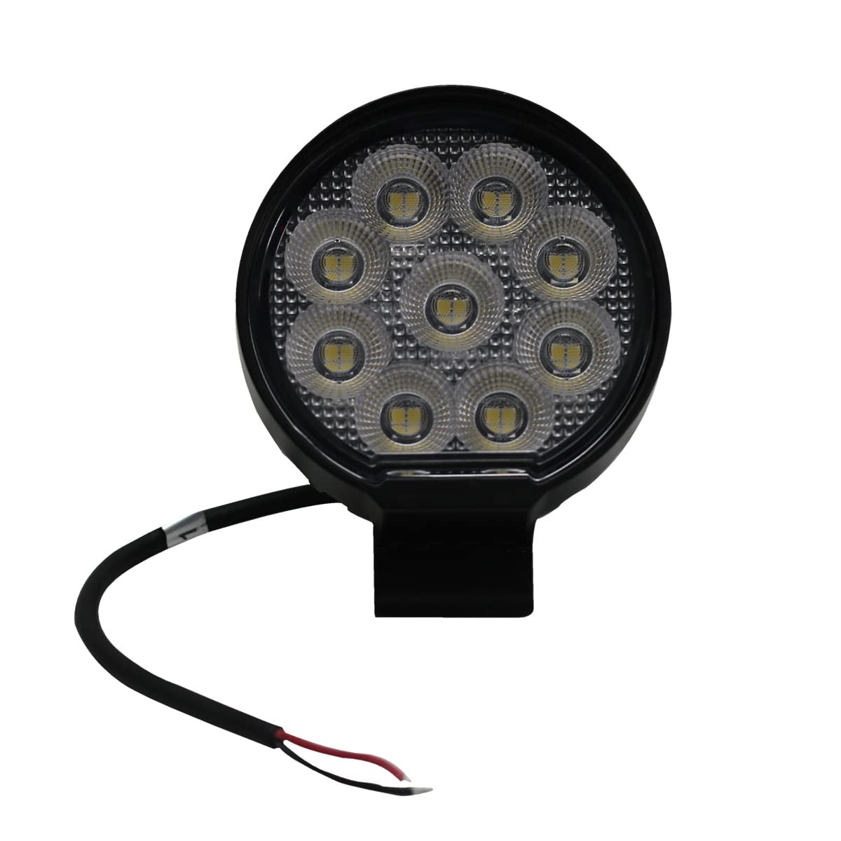 Race Sport Lighting 36-Watt Auxiliary Light Fit 3.5-inch Round IQ Series Auxiliary LED Flood Beam RS3IQ36WR