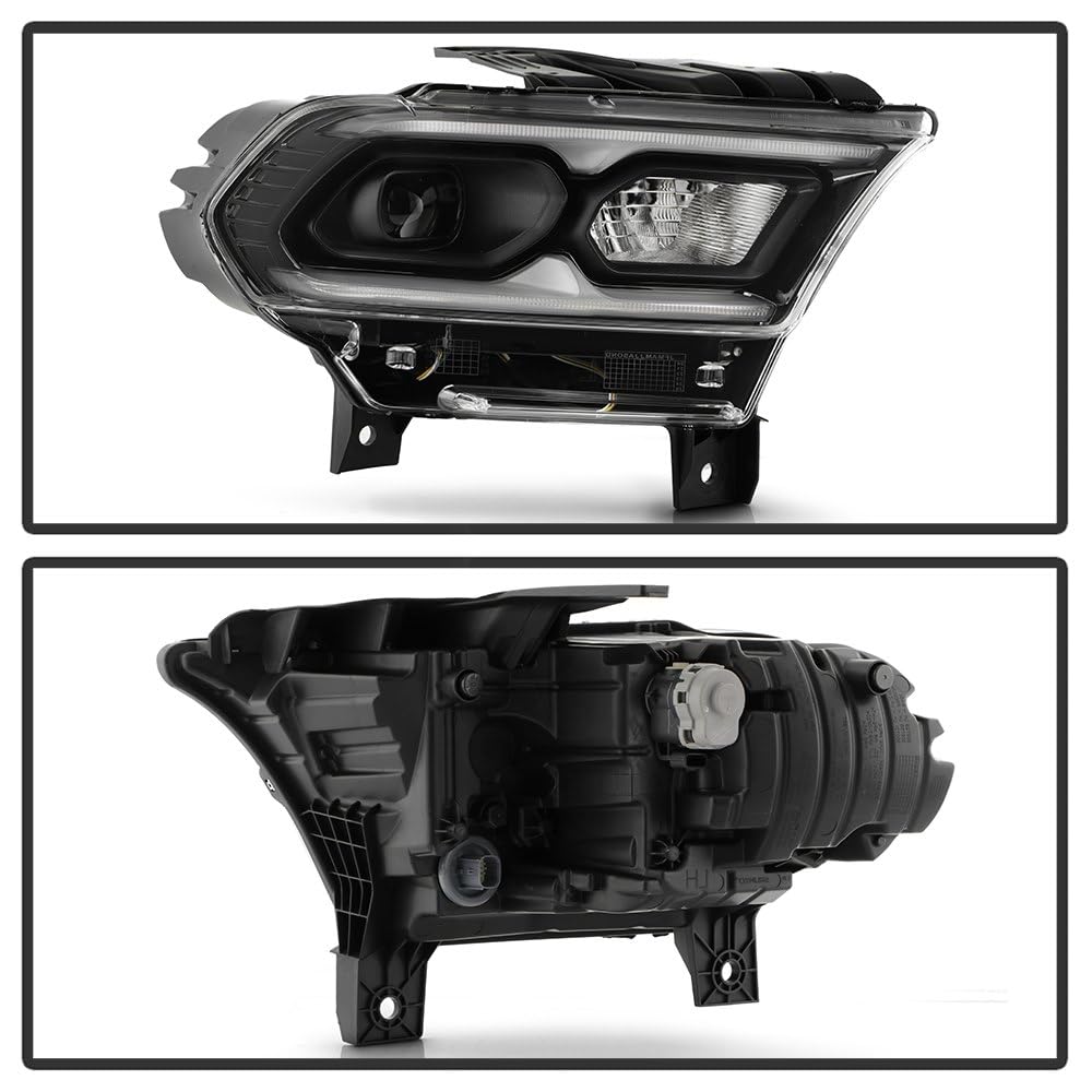 Dodge Durango 21-23 Spyder (POE) Full LED Headlight - OE Black Right (w/Auto Leveling)
