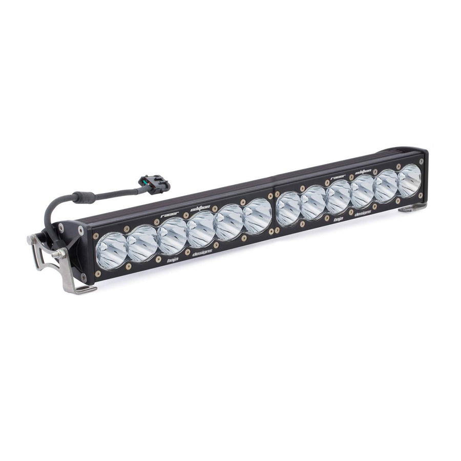 Single 20 Inch Led Light Bar Straight High Speed Spot Pattern Racer Edition Onx6 Baja Designs