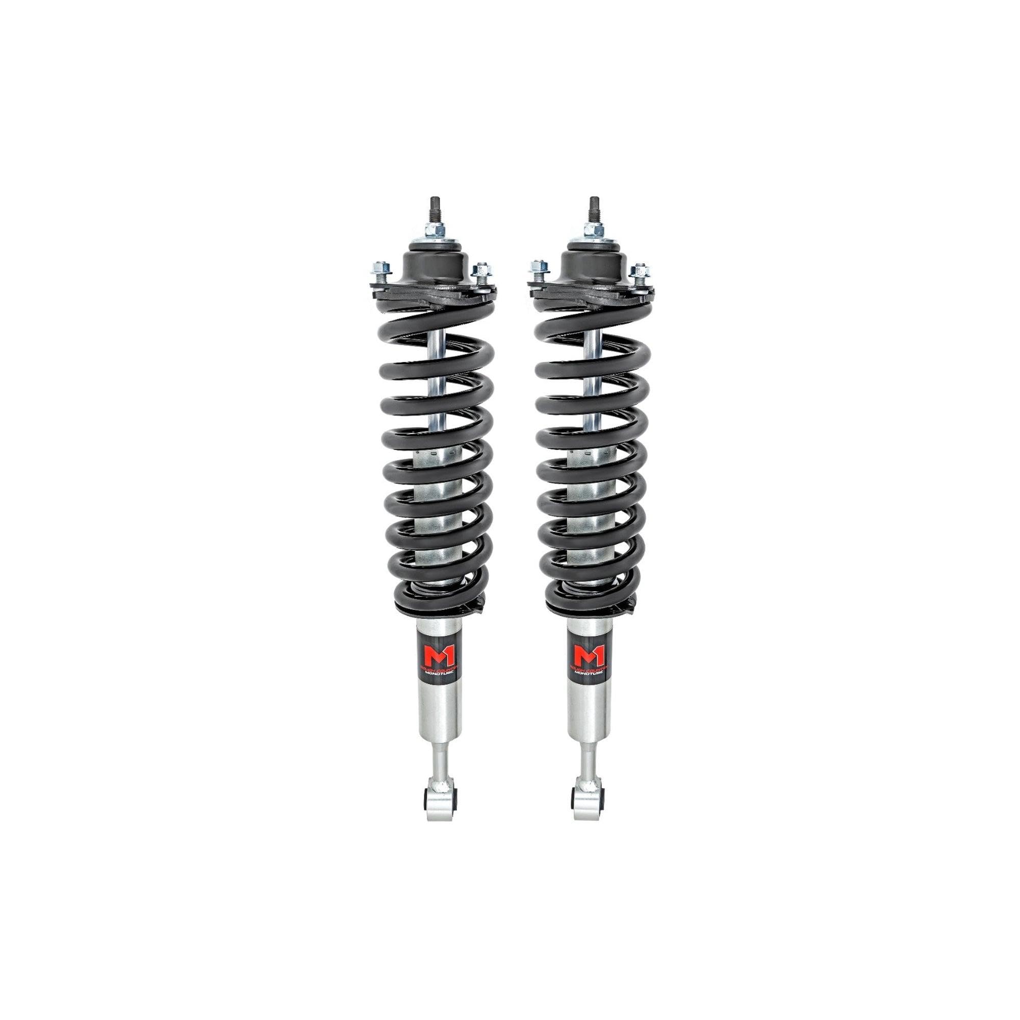 Rough Country Loaded M1 Struts for Toyota Tacoma (2016-2023) w/4" Lift - Adjustable Ride Height, Enhanced Handling & Off-Road Control, Set of 2