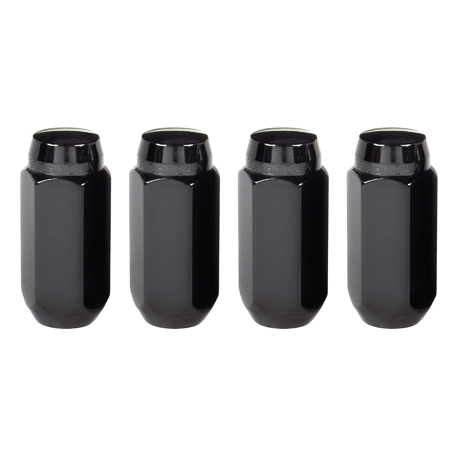 Cone Seat Style Lug Nut McGard 64022 Black (M14 x 1.5 Thread Size), (Set of 4)