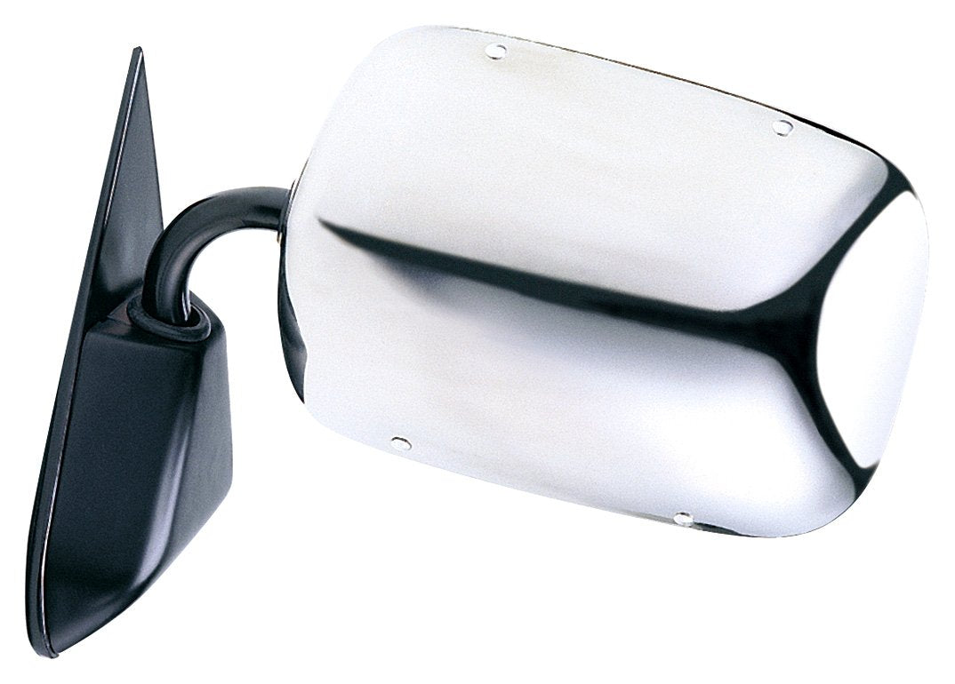 H3691 Fit System Mirror for Chevy Suburban/Tahoe/Blazer/GMC Suburban/Yukon, Chevy Full Size P-U/GMC Full Size P-U, Stainless Steel, Foldaway, Driver Side