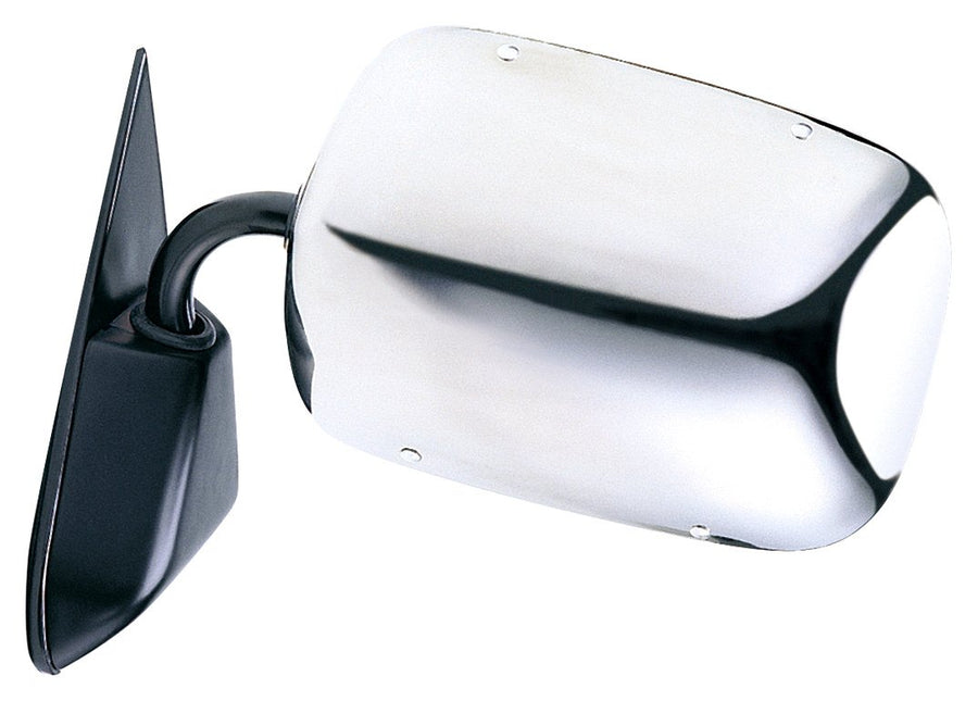 H3691 Fit System Mirror for Chevy Suburban/Tahoe/Blazer/GMC Suburban/Yukon, Chevy Full Size P-U/GMC Full Size P-U, Stainless Steel, Foldaway, Driver Side