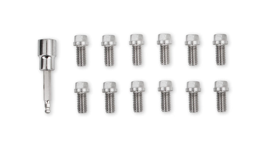 Headlock Locking Mr. Gasket 2230G Header Bolt, (Set of 12)