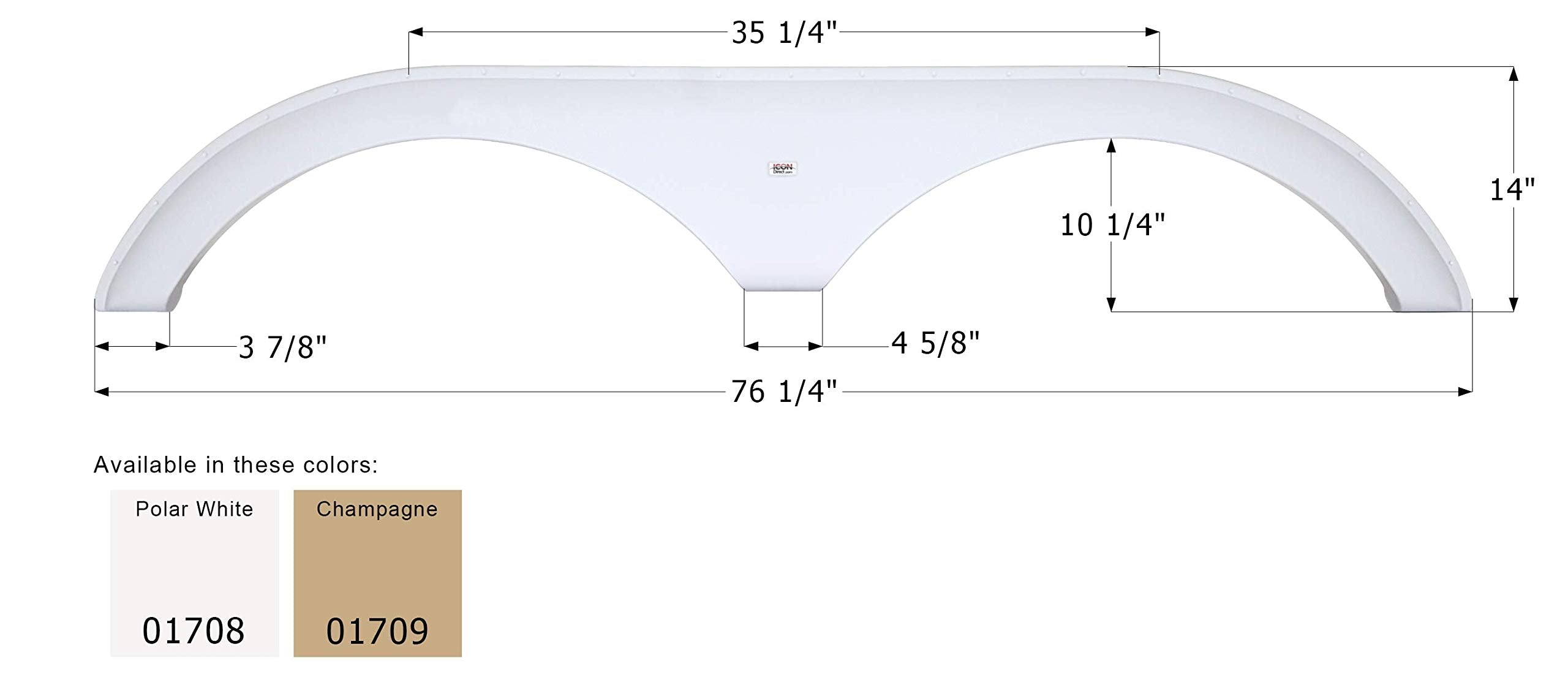 Fender Skirt ICON, Tandem, Dutchmen, FS1708, Champagne