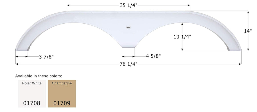 Fender Skirt ICON, Tandem, Dutchmen, FS1708, Champagne