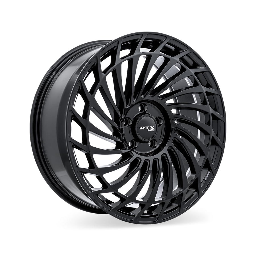 RS06 RTX Custom Wheel - 18x8, 40 Offset, 5x114.3 Bolt Pattern, 67.1mm Hub - Gloss Black Rim