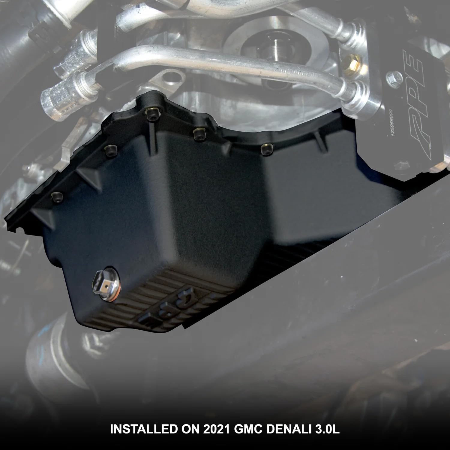 Heavy Duty PPE High Capacity Cast Aluminum Oil Pan (Raw) 114054000 Compatible for 2020+ Chevy Silverado or GMC Sierra with 3.0L Duramax