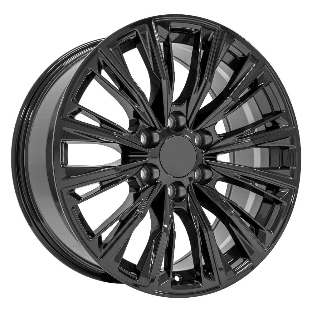 20 Inch OE Wheels CA93 Rim Fits Escalade-V Series Style 6x139.7 20x9 Gloss Black - Hollander 4869 (1)