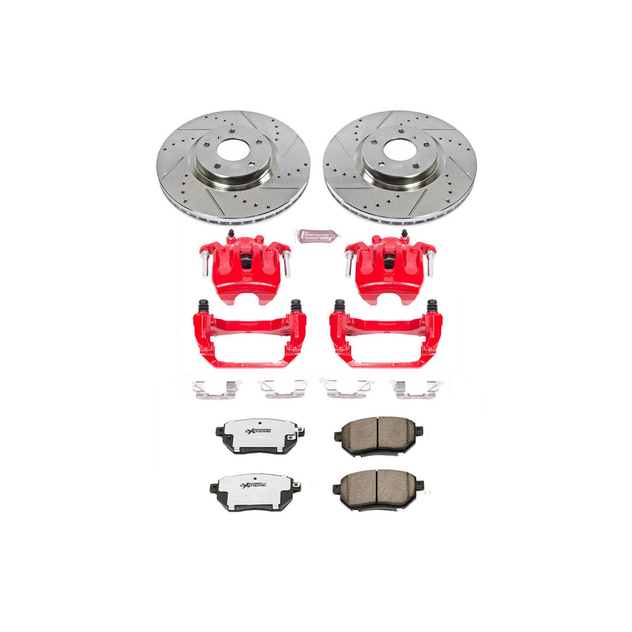 Power Stop Z26 KC116A-26 Front Street Warrior Brake Kit Nissan For Nissan Murano 2006-2007 [Model Specific]