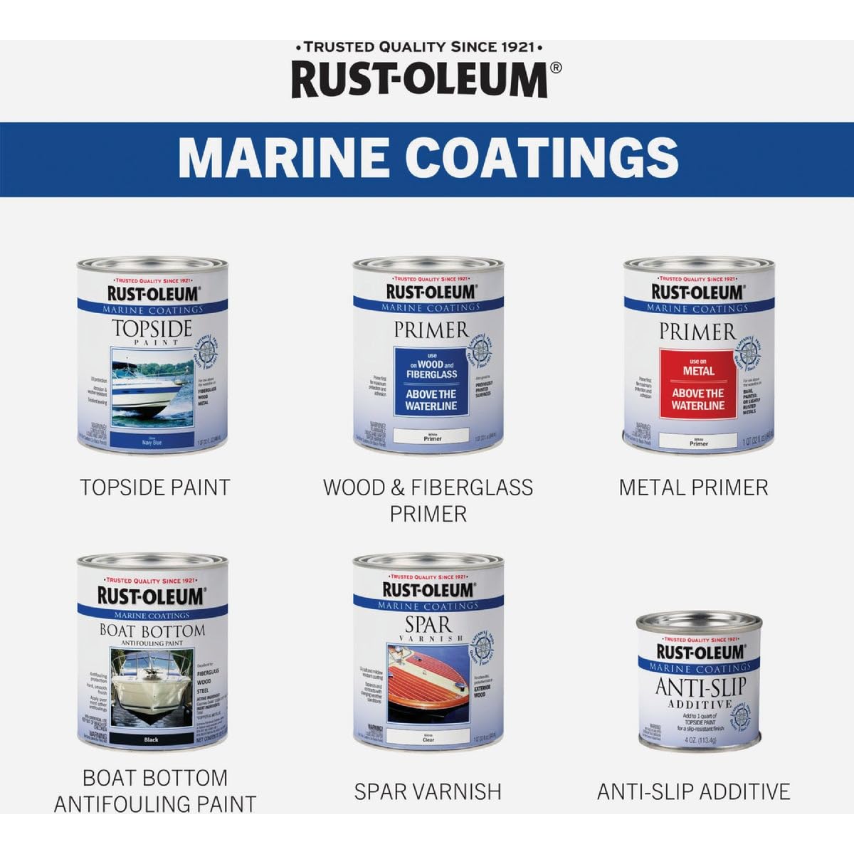 Rust-Oleum Outdoor Marine Coatings Gloss Battleship Gray Topside Paint 1 qt.