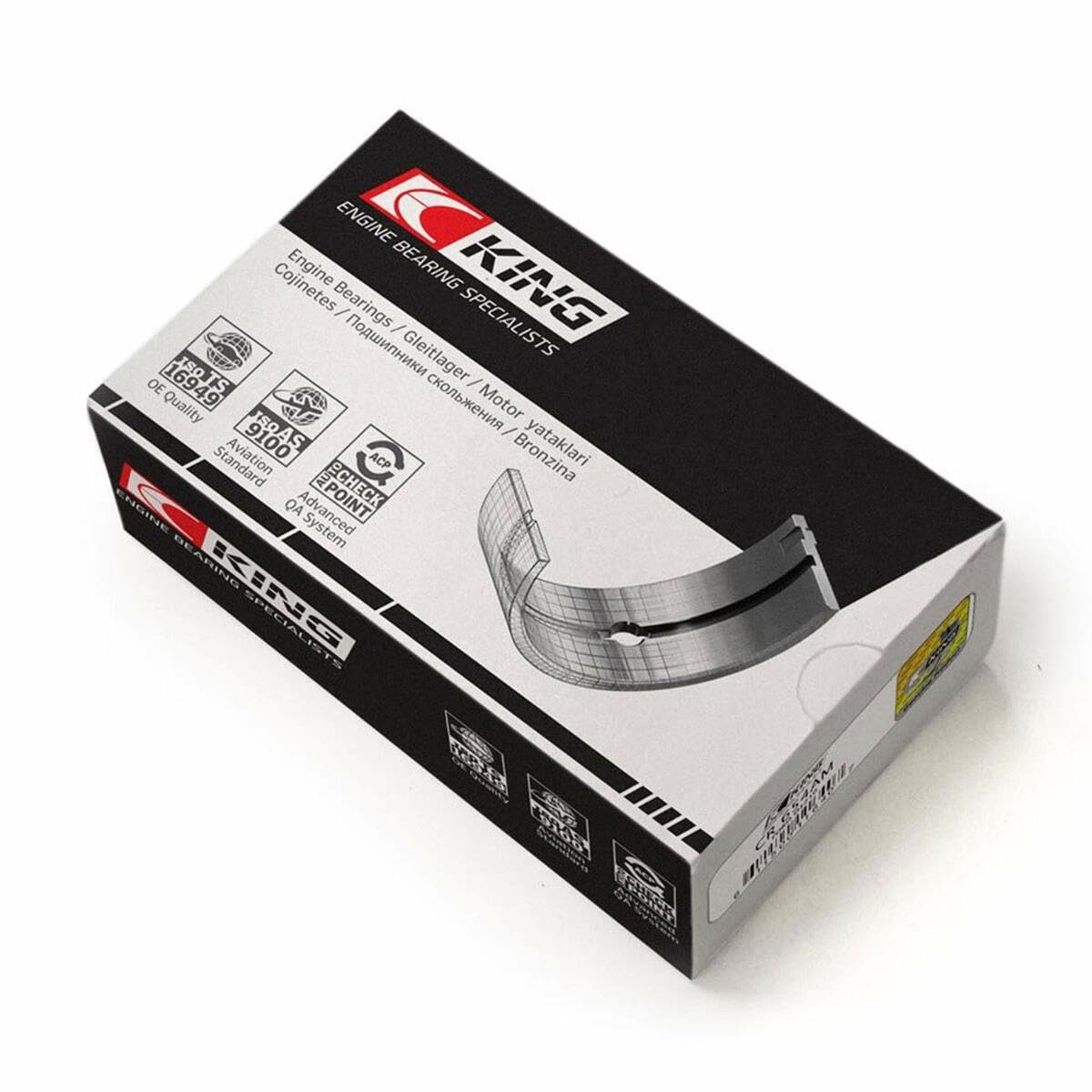 Compatible King Engine Bearings Replacement Main Bearing Set for Subaru EJ20/EJ22/EJ25 (Incl. Turbo) (Size 0.05) (MB5382SI0.5)