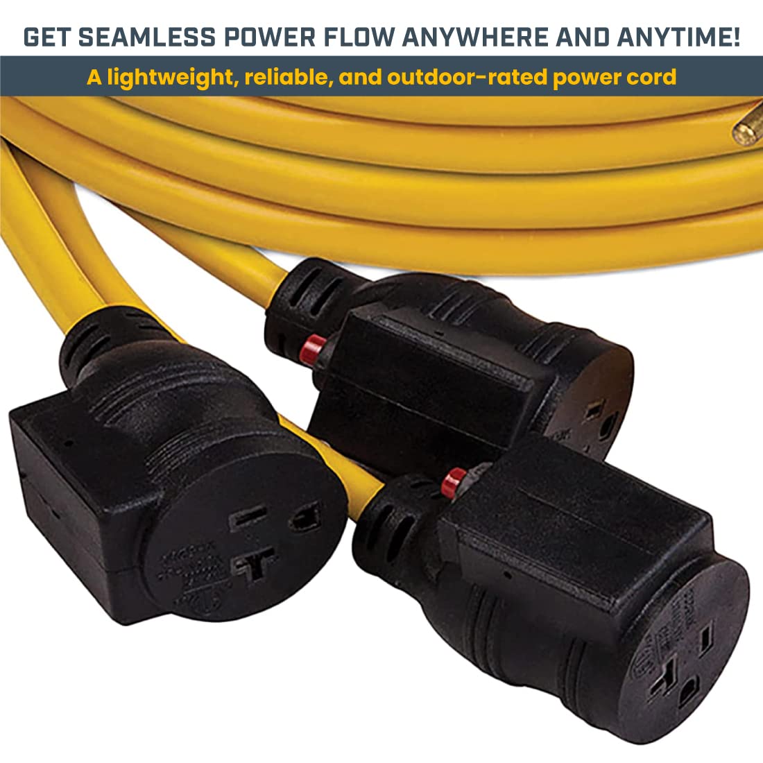 Generator Cord Firman 1101 Heavy-Duty, L5-30P, 25 Ft. - Quantity 1