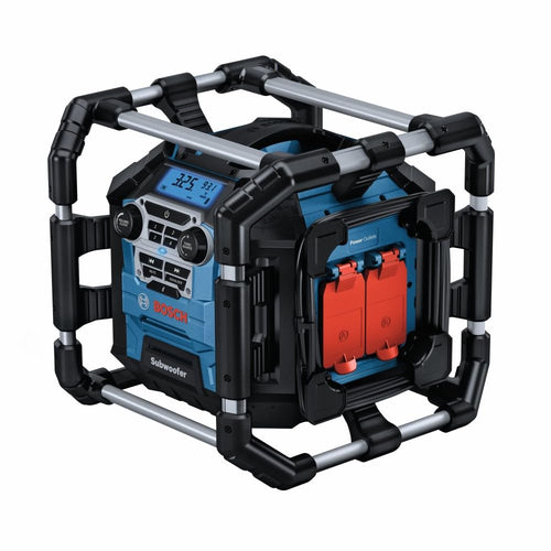 Jobsite Radio BOSCH GPB18V-5CN with Bluetooth® 5.0 and Power Station 18V