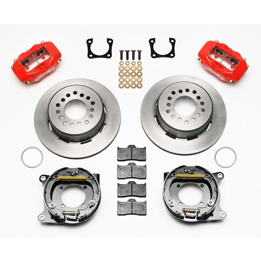 WILWOOD 140-7578-R Park Brake Kit FDL P/S, Red Chevy 12 Bolt-Spec 3.15" Brng
