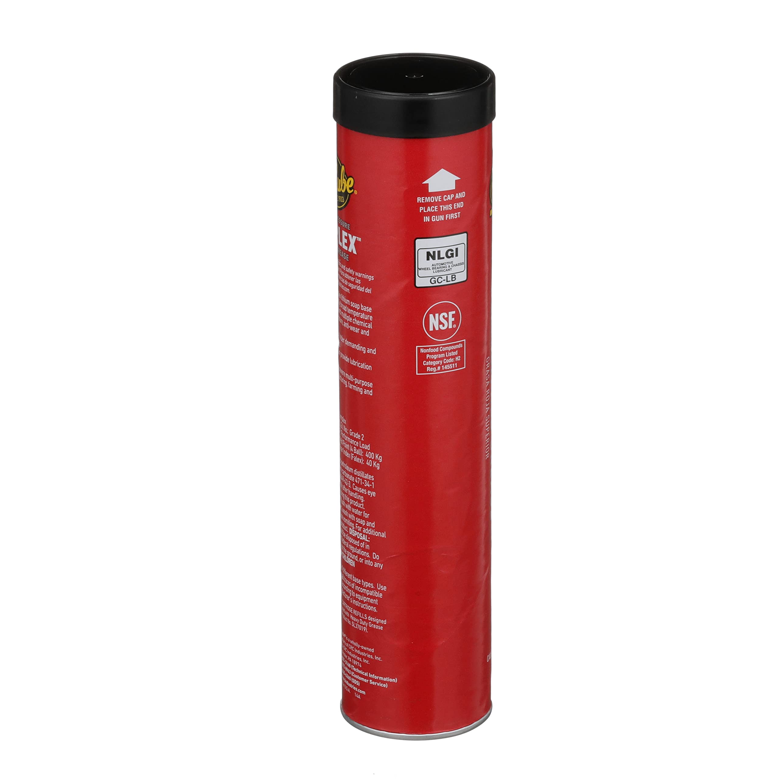 Sta-Lube Extreme Pressure Sta-Plex Premium Red Grease SL3190 – 14 Oz., Multi-Purpose Lithium Complex Grease