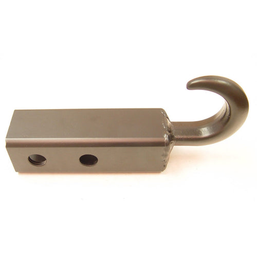 Tow Hook Rugged Ridge 11237.01, 2 Inch Receiver Mounted, Black