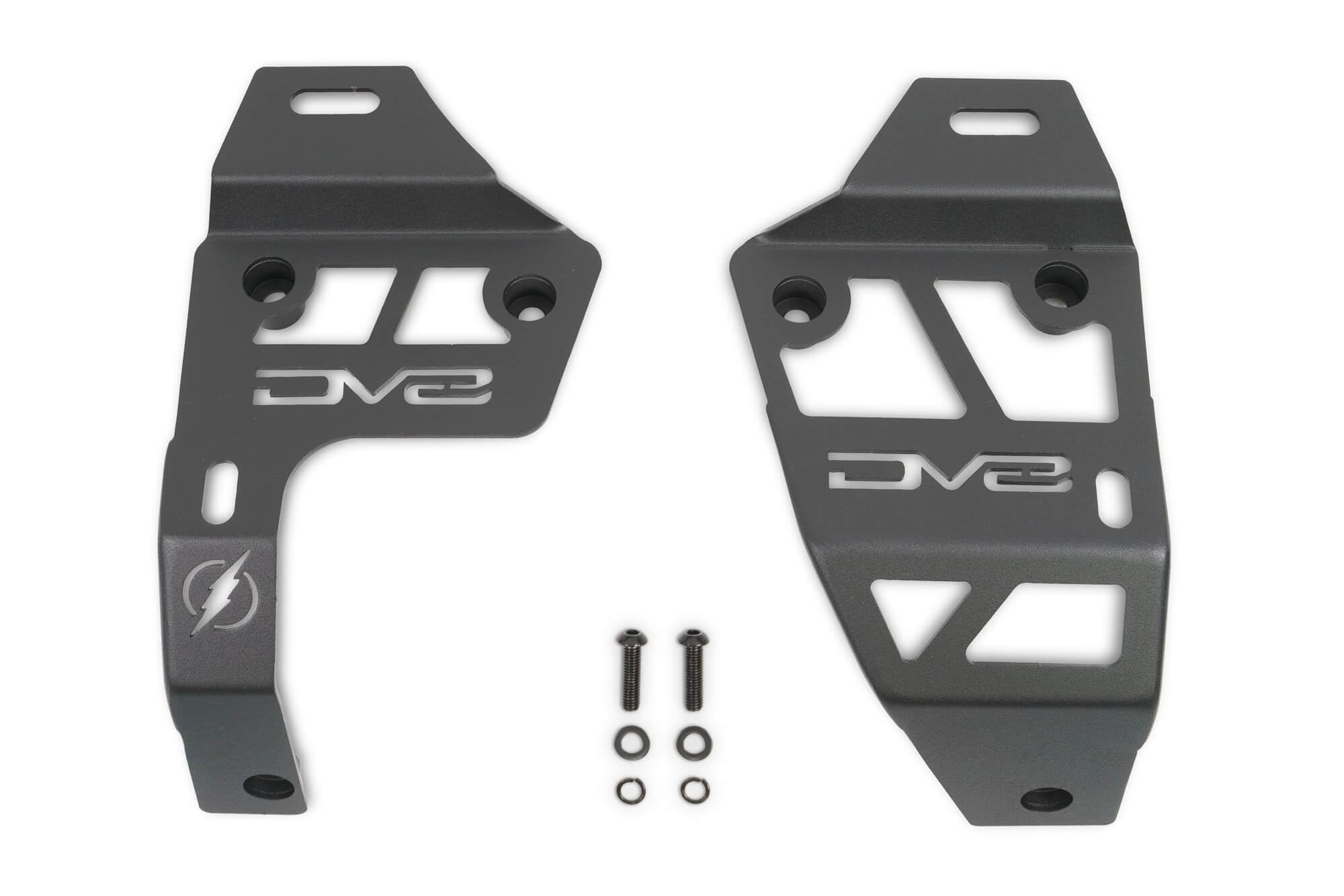 Dual Pod Light Mounts for The 2021-2025 Jeep Wrangler JL 4xe | Mounts (2) 3” Light Pods at The A-Pillar on Each Side | DV8 Offroad