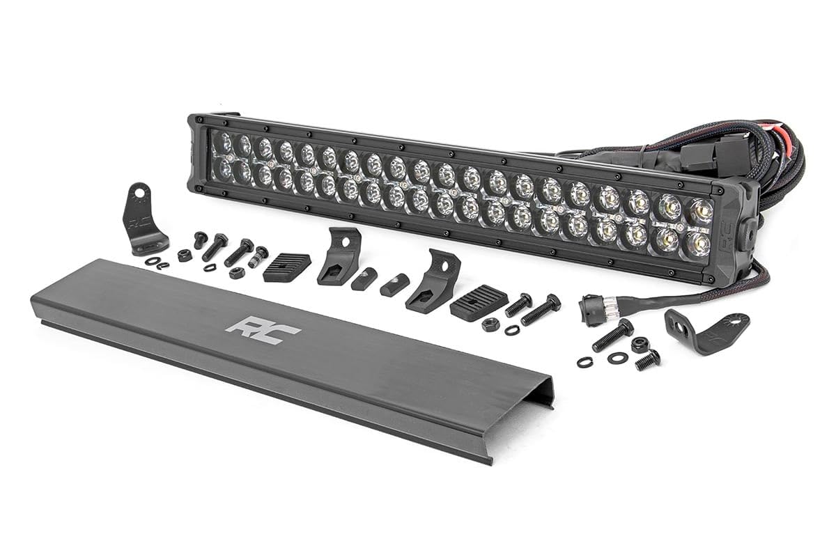 20" Rough Country Black Series Dual Row LED CREE Light Bar | White DRL - 70920BD