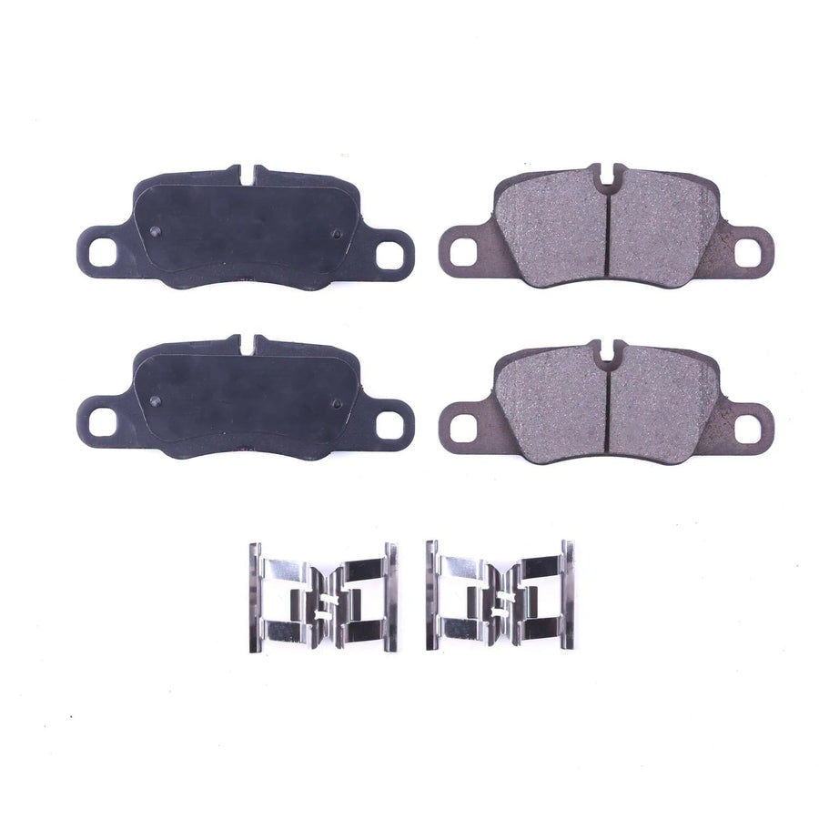 Rear Brake Kit Power Stop For Porsche 911 2013-16 | Porsche Panamera 2010-19 - Ceramic Brake Pads With Installation Hardware, 17-1417