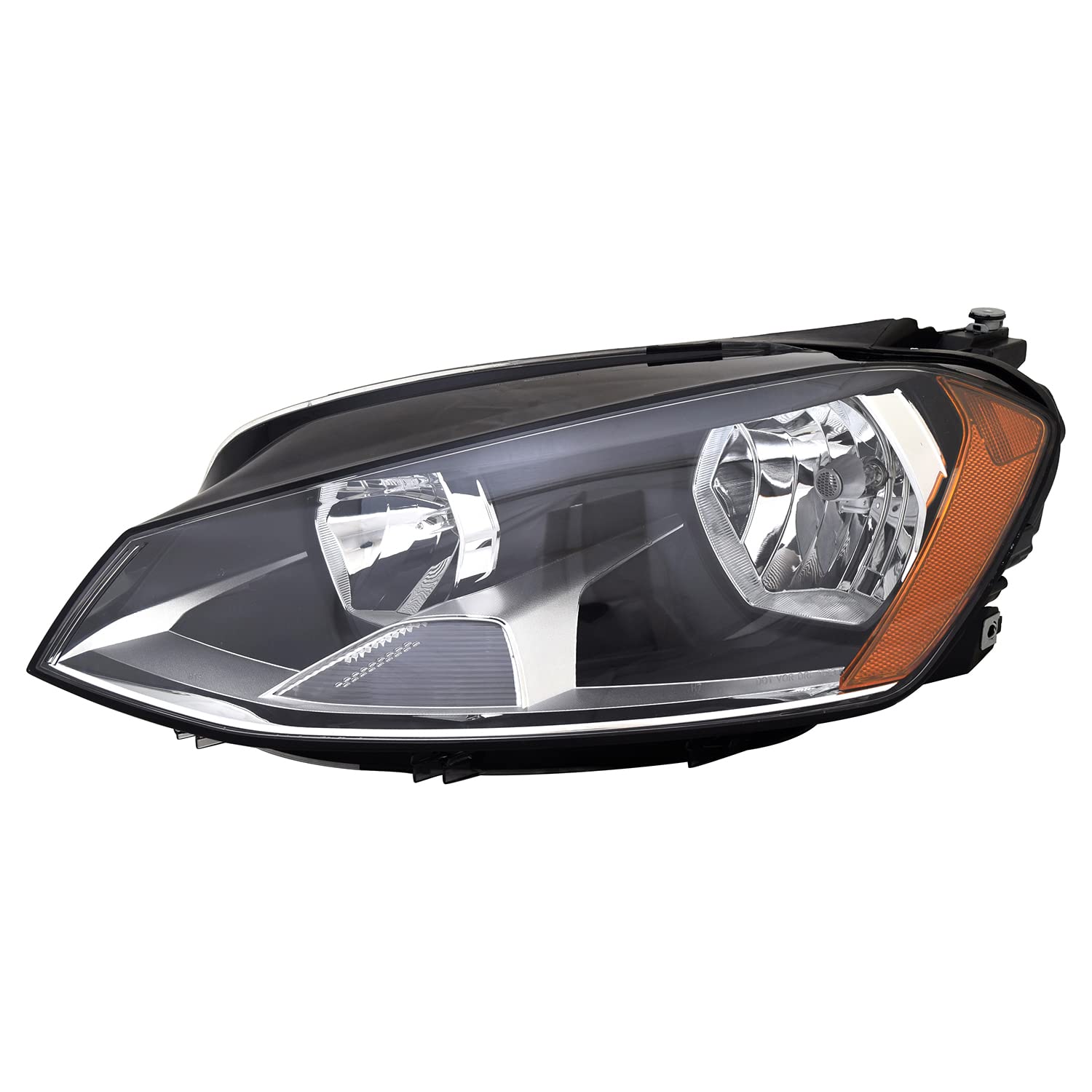 Left-Side TYC 20-9700-00 Headlight Assembly Compatible with 2015-2017 Volkswagen Golf