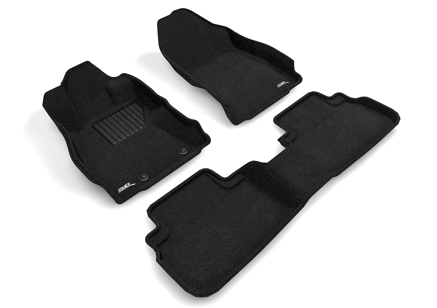3D MAXpider Elegant Custom Fit Floor Mat (Black) for 2019-2021 Subaru Forester - 1ST Row 2ND Row