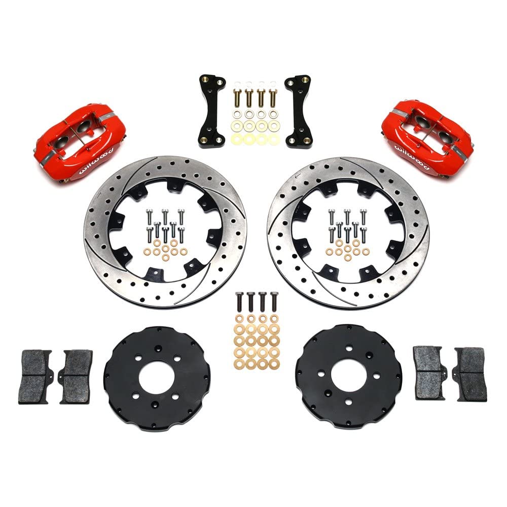 Front Hat Kit FDLI,12.19", Drilled, Red