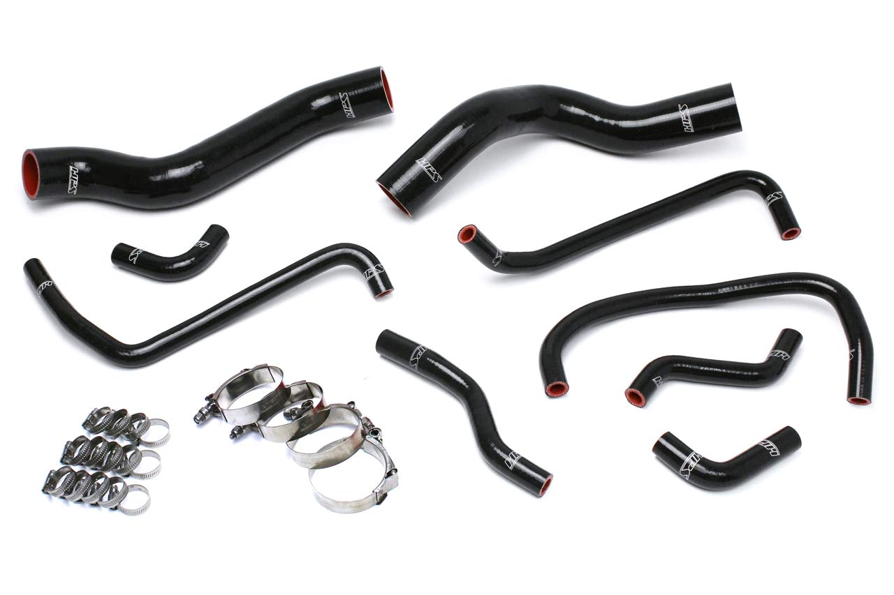 Black Silicone HPS Radiator + Heater Hose 57-1503-BLK