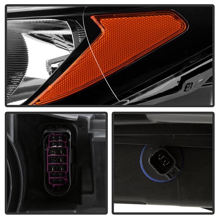 Ford Escape 17-19 Spyder (POE) Halogen (Non-Projector) Headlight - Low Beam-H11(Included) ; High Beam-HB3(Included) - OE Black Left