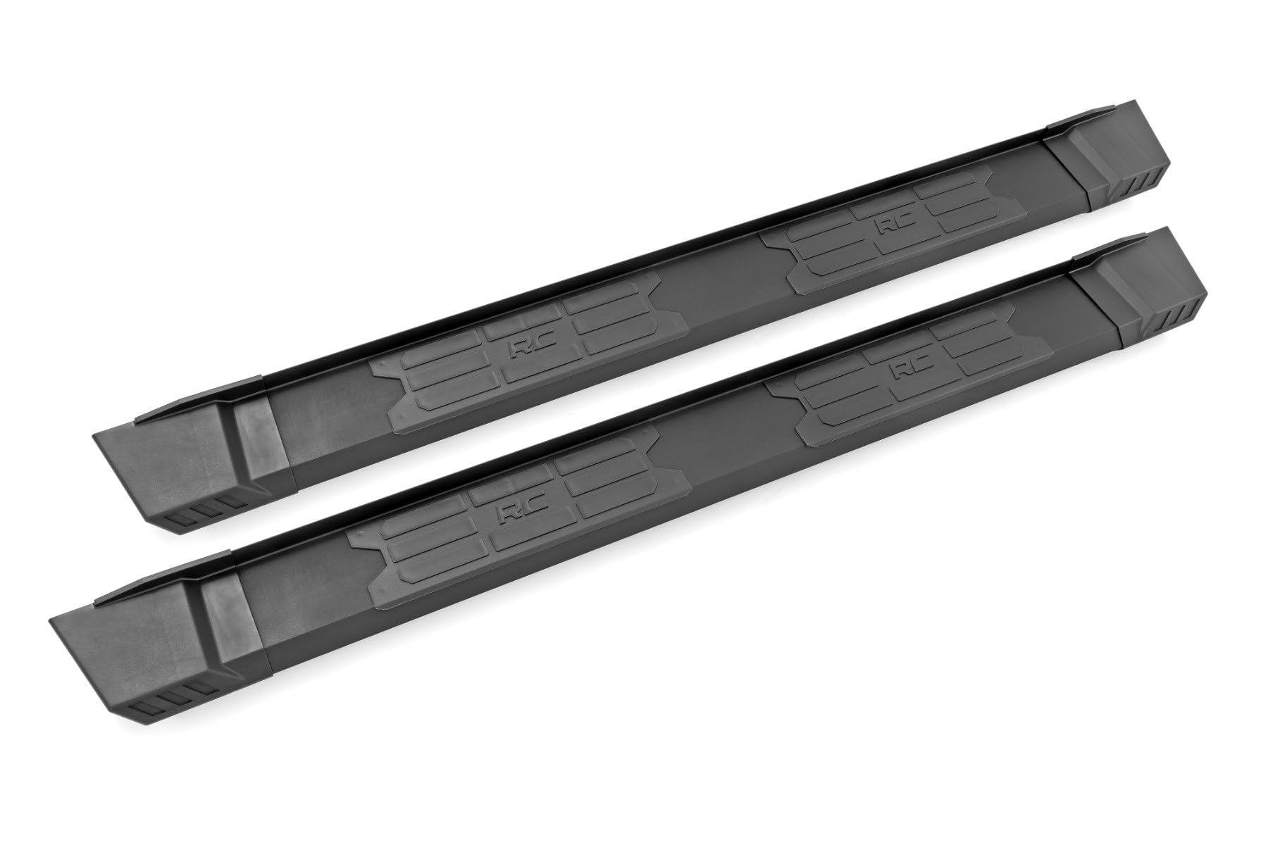 Rough Country Aluminum HD2 Running Boards for Toyota Tacoma (2024-2025) Double Cab - 5" Wide Non-Slip Step, Easy Bolt-on Install