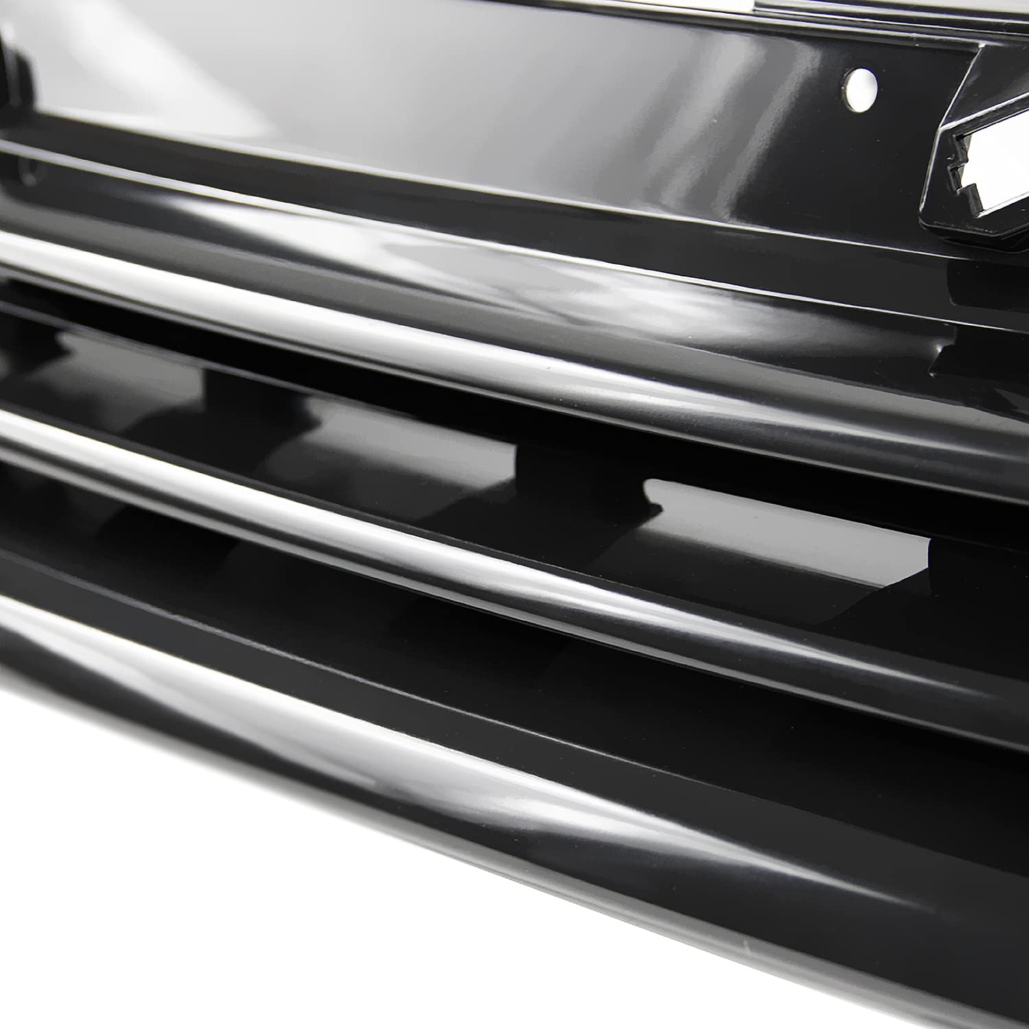 Spec-D Tuning Sport Glossy Black Front Hood Grille W/Notch Filler R32 Mk4 Compatible with 1999-2006 Volkswagen Golf Gti