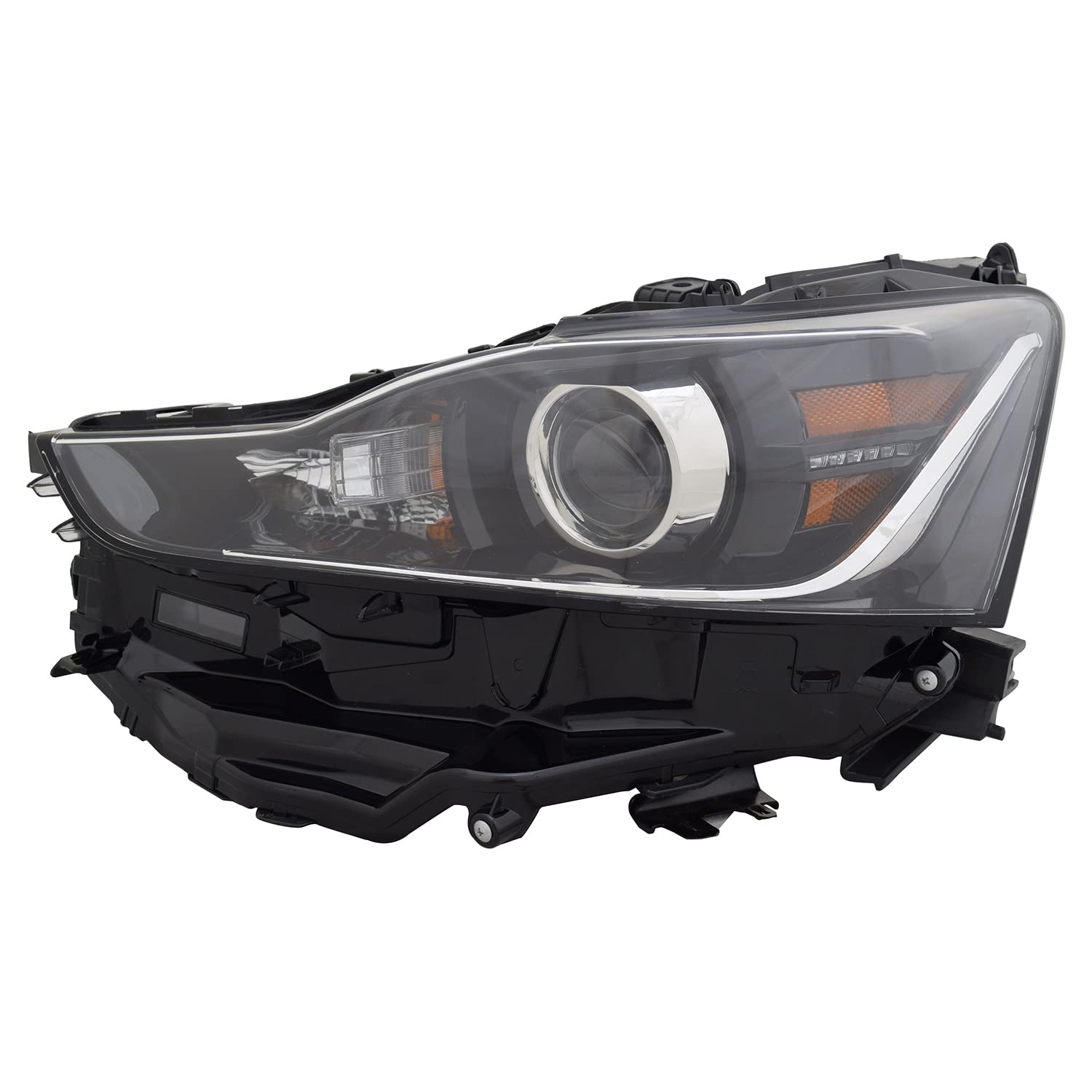 Left TYC Headlight Assembly Compatible with 2017-2020 Lexus IS300