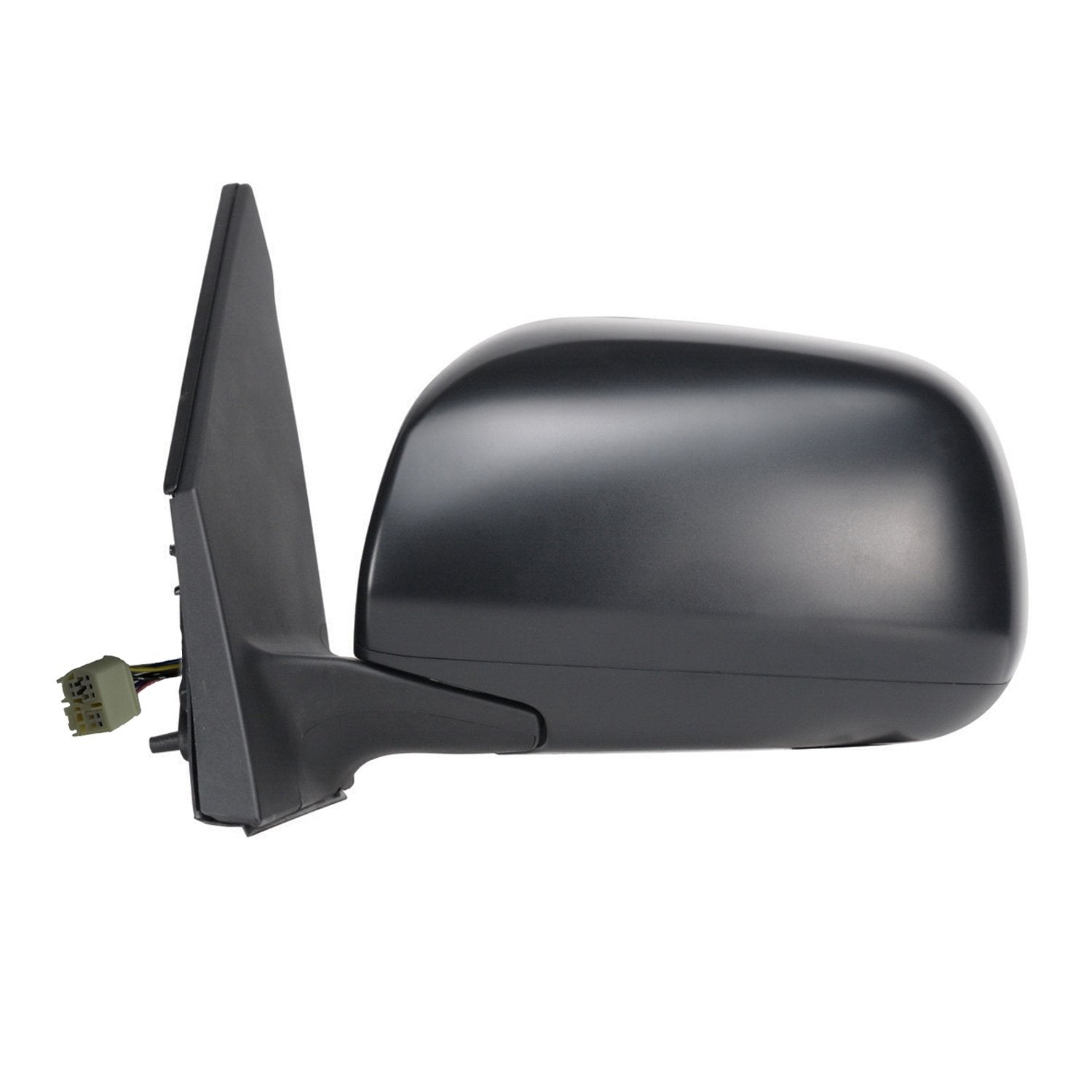 Mirror Driver Side for Toyota RAV4, US Built, Black, Foldaway, Power Side
