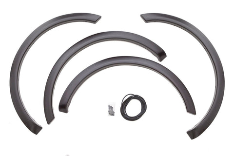 Lund Elite Series SX310T Black Sport Style Textured Front and Rear Fender Flare - 4 Piece