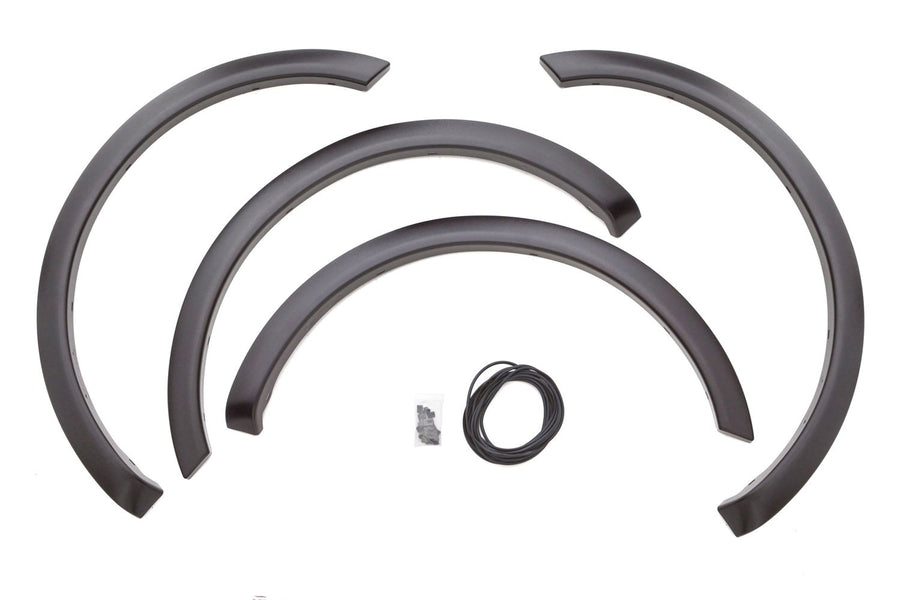 Lund Elite Series SX312T Black Sport Style Textured Front and Rear Fender Flare - 4 Piece