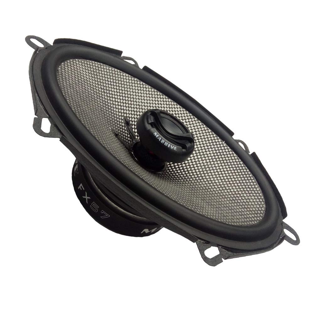 5x7 Coaxial Car Speakers Massive Audio FX57 | 180W Max Power, 8oz Magnet, 88dB Sensitivity – Premium Sound Upgrade for Car Audio Systems
