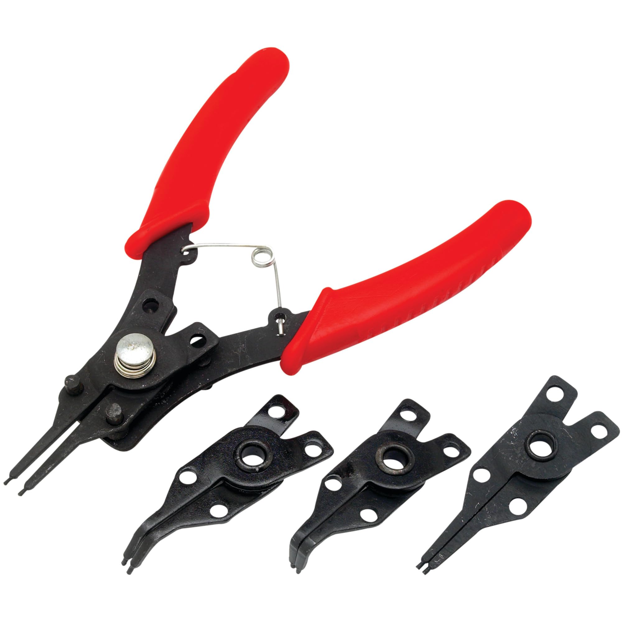 Snap Ring Pliers Performance Tool 1435 with Straight, 45 Degree and 90 Degree Angled Heads for Internal and External Use