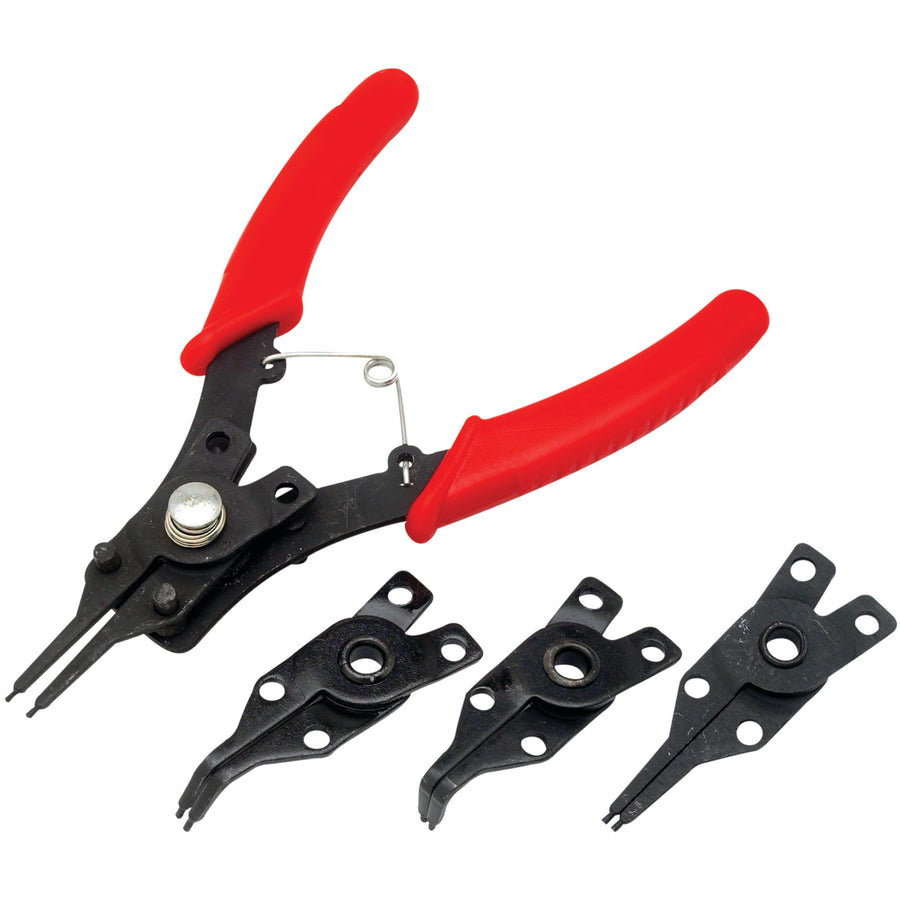 Snap Ring Pliers Performance Tool 1435 with Straight, 45 Degree and 90 Degree Angled Heads for Internal and External Use