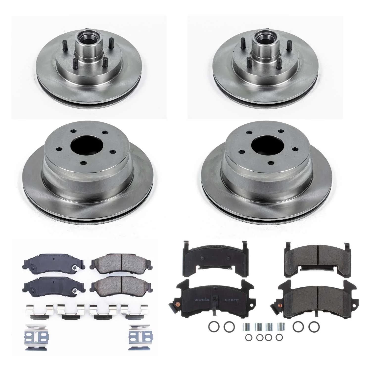 Power Stop KOE7913 Front and Rear Replacement Brake Kit-OE Brake Rotors & Ceramic Brake Pads For Chevrolet S10 1998-2003, GMC Sonoma 2000-2003 [Model Specific]