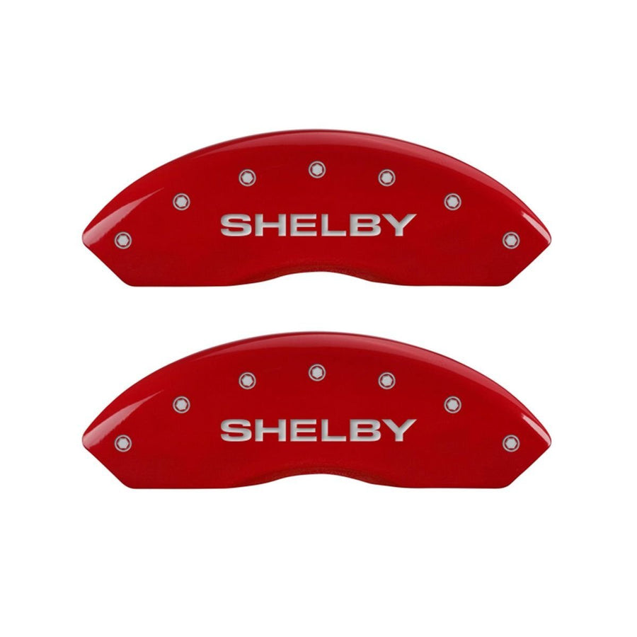 SET OF 4 CALIPER COVERS, FRONT: TIFFANY SNAKE- REAR: SHELBY, RED, SILVER CHARACTERS
