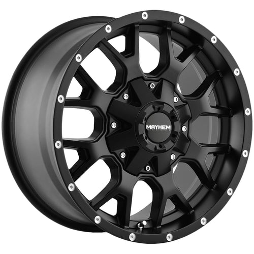 Warrior 8015 Mayhem 8015-2953MB Matte Black 20X9 5-127/5-135 0mm 87mm