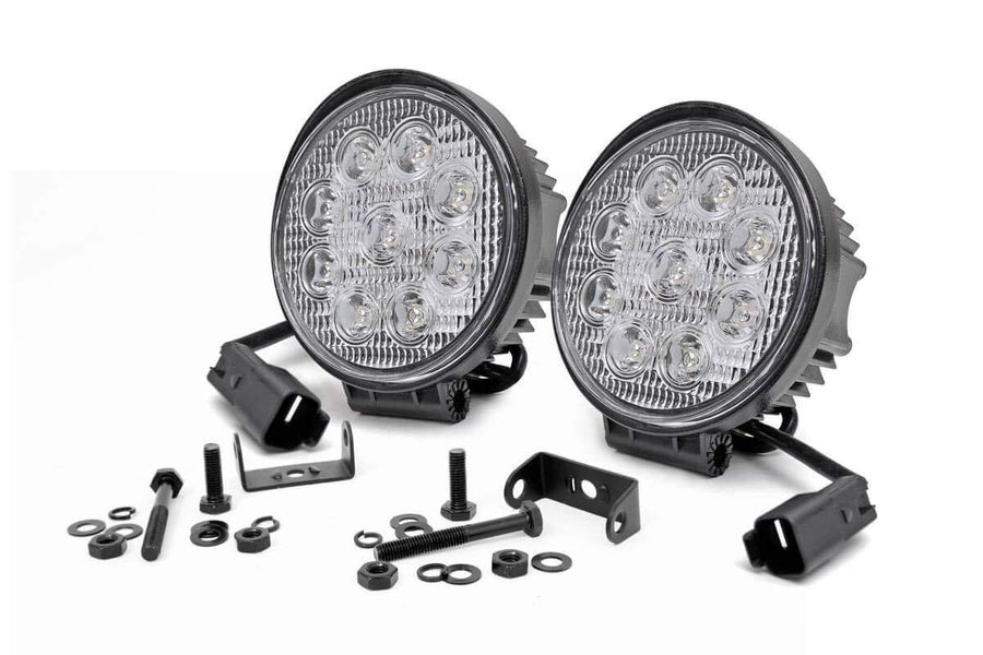 4" Rough Country LED Round Offroad Lights | Pair - 70804